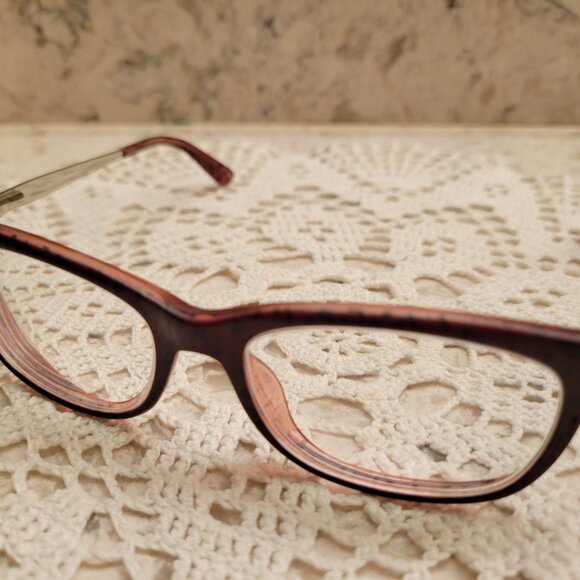 JUICY COUTURE EYEGLASSES JU 130 PINK LEOPARD FRAMES METAL VINTAGE Y2K WITH CASE - Picture 3 of 16